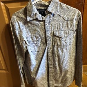 Flower print button down